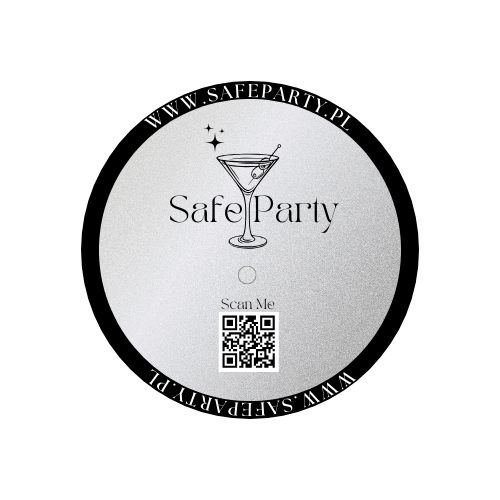 Jednorazowa naklejka chroniąca drink