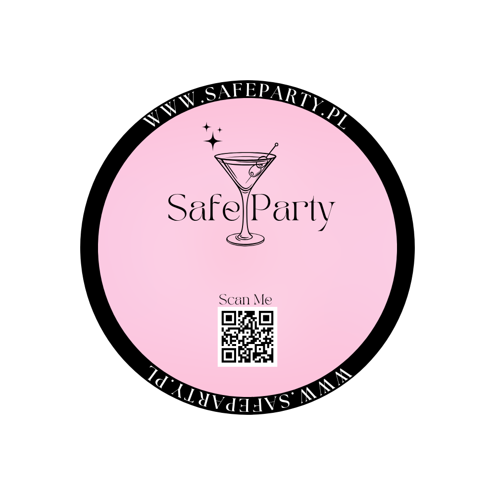 Jednorazowa naklejka chroniąca drink